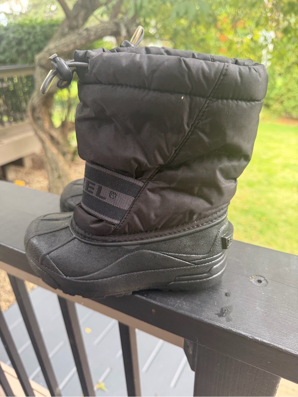 Sorel Kids Black Insulated Snow Boots